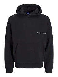 Jack & Jones Sweatshirt Hoodie Porto Schwarz/Dunkelblau