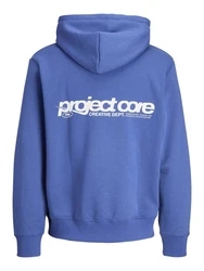 Jack & Jones Sweatshirt Hoodie JCOUNION PRINT SWEAT HOOD NOOS Blau/Hellblau/Dunkelblau