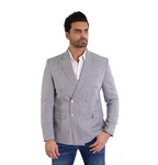 Denim Distriqt Sakko Feiner Herren Zweireiher Sakko Grau