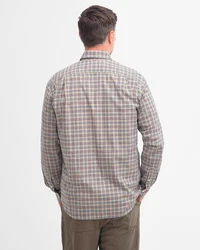 Barbour Flanellhemd Durand Rot/Beige/Hellblau