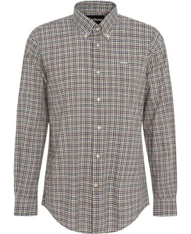 Barbour Flanellhemd Durand Rot/Beige/Hellblau