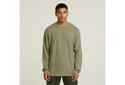 G-STAR Kurzarmshirt Overdyed Tweeter Dunkelgrün/Khaki