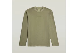 G-STAR Kurzarmshirt Overdyed Tweeter Dunkelgrün/Khaki