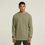 G-STAR Kurzarmshirt Overdyed Tweeter Dunkelgrün/Khaki
