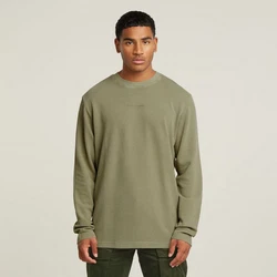G-STAR Kurzarmshirt Overdyed Tweeter Dunkelgrün/Khaki