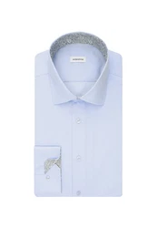seidensticker Langarmhemd Business Hemd Shaped Fit Hellblau/Dunkelblau/Blau