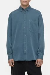 CLOSED Kurzarmshirt Relaxed Fit Grau/Blau/Dunkelblau/Hellblau
