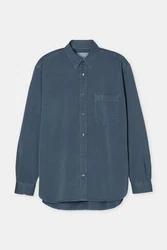 CLOSED Kurzarmshirt Relaxed Fit Grau/Blau/Dunkelblau/Hellblau