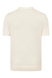 Windsor Kurzarmshirt Poloshirt Cashmilo-T Regular Fit Weiß/Khaki/Beige