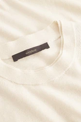 Windsor Kurzarmshirt Poloshirt Cashmilo-T Regular Fit Weiß/Khaki/Beige