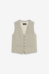 Cinque Strickjacke Regular-Fit Weste CIVITRA Khaki/Beige/Hellgrau/Grau