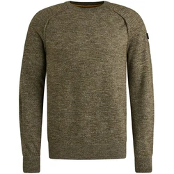 PME LEGEND Strickpullover Regular Fit Dunkelgrün/Khaki