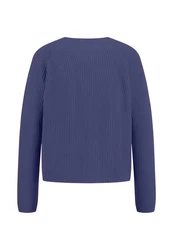 FYNCH-HATTON Strickpullover Basic Pullover Regular Fit Blau/Dunkelblau/Lila/Fliederfarben