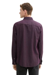 TOM TAILOR Hemd Lila/Bordeaux/Dunkelrot/Rosa