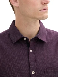TOM TAILOR Hemd Lila/Bordeaux/Dunkelrot/Rosa
