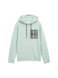 TOM TAILOR Denim Sweatshirt Hoodie mit Logo Print 
