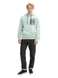 TOM TAILOR Denim Sweatshirt Hoodie mit Logo Print 