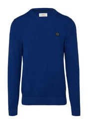 s.Oliver Strickpullover Regular Fit Blau/Dunkelblau