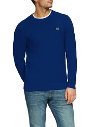 s.Oliver Strickpullover Regular Fit Blau/Dunkelblau