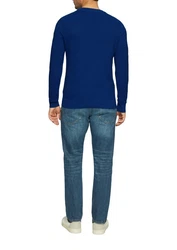 s.Oliver Strickpullover Regular Fit Blau/Dunkelblau
