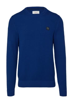 s.Oliver Strickpullover Regular Fit Blau/Dunkelblau s.Oliver Strickpullover Regular Fit Blau/Dunkelblau