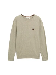 TOM TAILOR Pullover Khaki/Beige