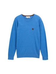 TOM TAILOR Pullover Hellblau/Blau