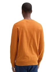 TOM TAILOR Pullover Orange/Braun