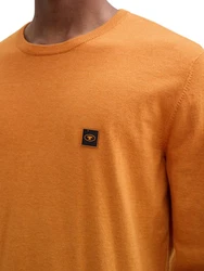 TOM TAILOR Pullover Orange/Braun
