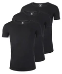 Young & Rich T-Shirt Herren Uni Basic 1702 Rundhalsausschnitt Kurzarm Slim Fit Schwarz/Dunkelblau