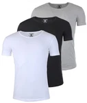 Young & Rich T-Shirt Herren Uni Basic 1702 Rundhalsausschnitt Kurzarm Slim Fit unifarben