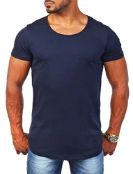 Young & Rich T-Shirt Herren Uni Basic 1702 Rundhalsausschnitt Kurzarm Slim Fit uni