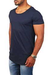 Young & Rich T-Shirt Herren Uni Basic 1702 Rundhalsausschnitt Kurzarm Slim Fit uni