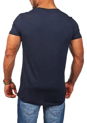 Young & Rich T-Shirt Herren Uni Basic 1702 Rundhalsausschnitt Kurzarm Slim Fit uni