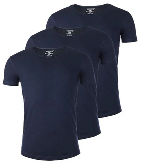 Young & Rich T-Shirt Herren Uni Basic 1702 Rundhalsausschnitt Kurzarm Slim Fit uni