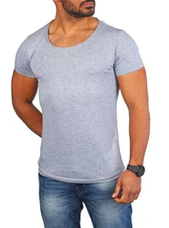 Young & Rich T-Shirt Herren Uni Basic 1702 Grau/Dunkelgrau/Hellgrau