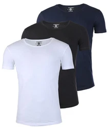 Young & Rich T-Shirt Herren Uni Basic 1702 Rundhalsausschnitt Kurzarm Slim Fit uni