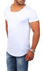 Young & Rich T-Shirt Herren Uni Basic 1702 Blau/Dunkelblau/Grau