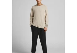 Jack & Jones Strickpullover JJEhill Khaki/Beige/Braun