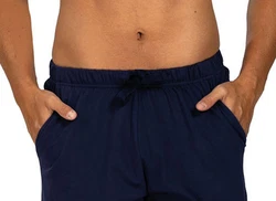 Comte Pyjamashorts Mix & Match Herren Schlafhose Dunkelblau/Blau
