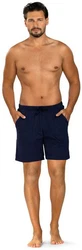 Comte Pyjamashorts Mix & Match Herren Schlafhose Dunkelblau/Blau