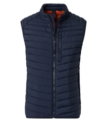 CASAMODA Weste Style uni Dunkelblau/Hellblau/Blau