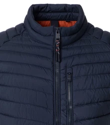 CASAMODA Weste Style uni Dunkelblau/Hellblau/Blau