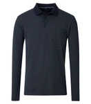 CASAMODA Langarmshirt Poloshirt unifarben