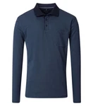 CASAMODA Langarmshirt Poloshirt Dunkelblau/Blau/Hellblau