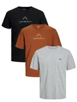 Jack & Jones T-Shirt INFINITY Multipack Orange/Rot