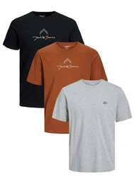 Jack & Jones T-Shirt INFINITY Multipack Orange/Rot