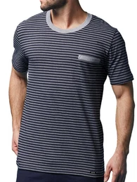 T-Shirt Herren Pyjama Oberteil kurz pure cotton (Stck, 1-tlg) -