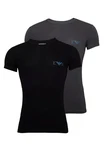 Emporio Armani T-Shirt Kurzarmshirt 2 Pack Dunkelblau/Weiß