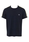 Emporio Armani T-Shirt Kurzarmshirt Dunkelblau/Blau